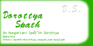 dorottya spath business card